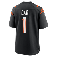 Cincinnati Bengals Number 1 Dad Black Game Jersey