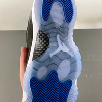 High Top Sneakers, Blue Black Colorway, Lace Up Design, Casual Gift for Sneaker Fans