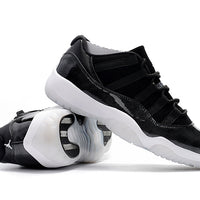 Retro Low Top Sneakers, Black White Colorway, Lace Up Design, Casual Gift for Sneaker Fans