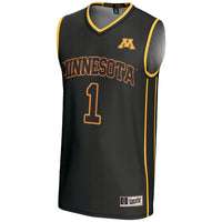 #1 Minnesota Golden Gophers Lightweight Basketball Jersey - Black