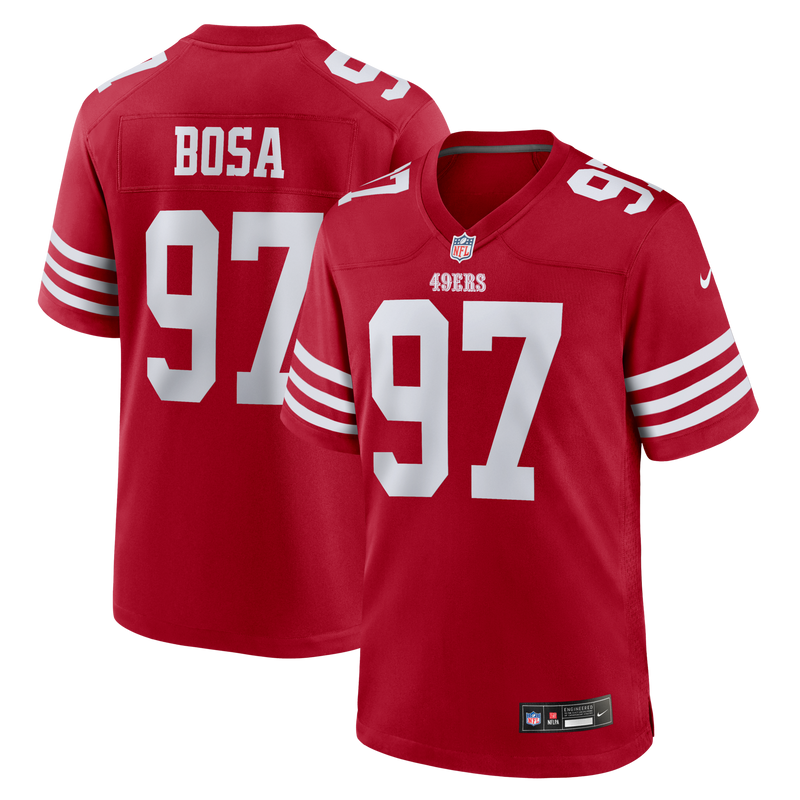 San Francisco 49ers Nick Bosa Scarlet Player Game Jersey