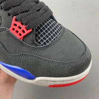 Low Top Sneakers, Blue Black Red Colorway, Lace Up Design, Casual Gift for Sneaker Fans