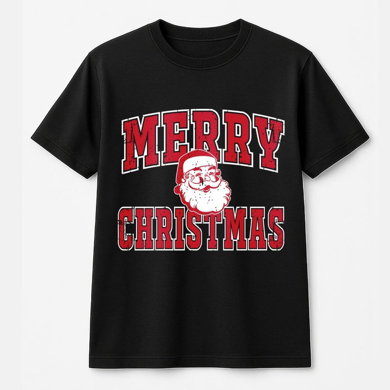 Retro Vintage Santa Graphic Tee, Merry Christmas Santa T-Shirt, Festive Holiday Season T-Shirt, Adorable Vintage Santa Christmas T-Shirt