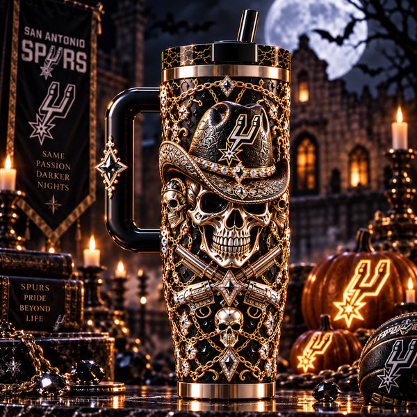 SAS Same Passion, Darker Nights - Gothic Skull Tumbler - main