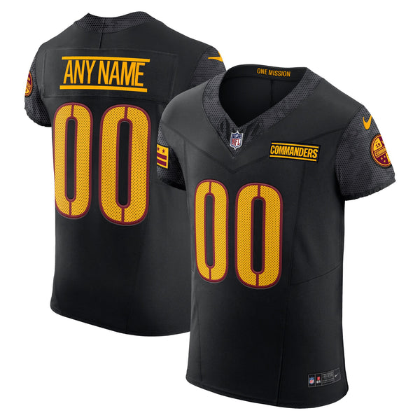 Washington Commanders Black Alternate Elite Custom Jersey