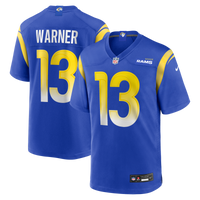 Los Angeles Rams Kurt Warner Royal Game Retired Player Jersey