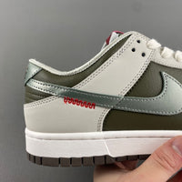 Low Top Sneakers, White Green Colorway, Reverse Hook Design, Lace Up Design, Casual Gift for Sneaker Fans