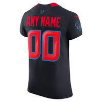 Houston Texans Navy Alternate Elite Custom Jersey