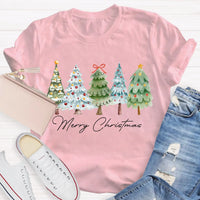 Festive Christmas Tree Shirt, Merry Christmas Tree T-Shirt, Retro Holiday Graphic Tee, Winter Xmas Pullover Tee, Christmas Present