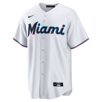 Miami Marlins Connor Norby White Home Replica Jersey