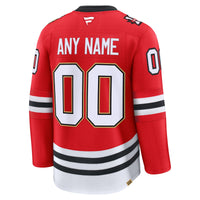 Chicago Blackhawks Red Centennial Premium Custom Jersey