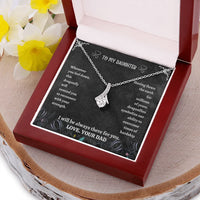 Sentimental Message Card Dragonfly Necklace, Dragonfly Pendant Necklace for Daughter, Birthday Christmas Keepsake Jewelry Present from Dad