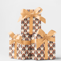 Adorable Hound Dog Gift Wrap, Basset Hound Wrapping Paper, Low and Loyal Basset Wrapping Paper, Christmas Pet Present Wrap, Dog Lover Present