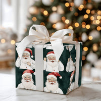 Lab Coat Scientist Christmas Gift Wrap, Doctor Santa Wrapping Paper, Medical Nurse Holiday Present Paper, Science Xmas Wrapping Paper