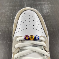 Low Top Shoes, White Purple Colorway, Mismatched Colorway, Lace Up Design, Casual Gift for Shoe Lovers