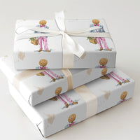 Preppy Christmas Gift Wrap, Dapper Gingerbread Man Wrapping Paper, Traveling Gingerbread Wrapping Paper, Whimsical Holiday Wrapping Paper