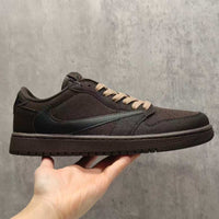 Low Top Sneakers, Brown Colorway, Reverse Hook Design, Lace Up Design, Casual Gift for Sneaker Fans