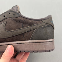 Low Top Sneakers, Black Brown Colorway, Lace Up Design, Casual Gift for Sneaker Fans