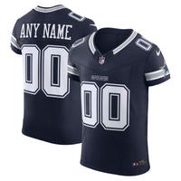 Dallas Cowboys Navy Elite Custom Jersey