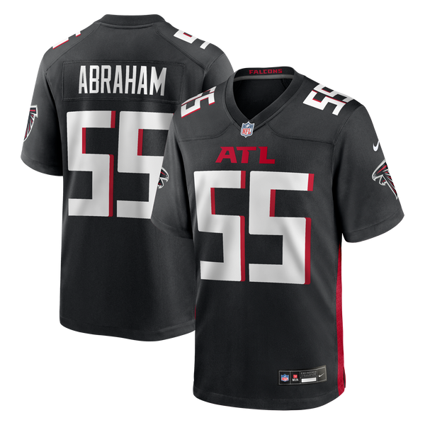 Atlanta Falcons John Abraham Black Game Retired Player Jersey