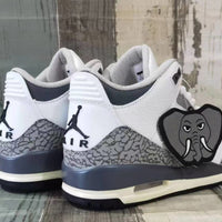 Sneakers, Carbon Gray White Colorway, Lace Up Design, Casual Gift for Sneaker Fans