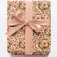 Adorable Holiday Farm Animal Gift Wrap Roll, Christmas Pig Wrapping Paper, Festive Animal Wrapping Paper, Xmas Present Packaging Supplies
