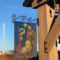 Holy Family Christmas Garden Flag, Stained Glass Nativity Garden Flag, Religious Holiday Yard Flag, Christian Outdoor Flag, Xmas Home Present