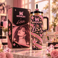 ST x LISA - Pink Crystal Glamour, Bold Drinkware Presence