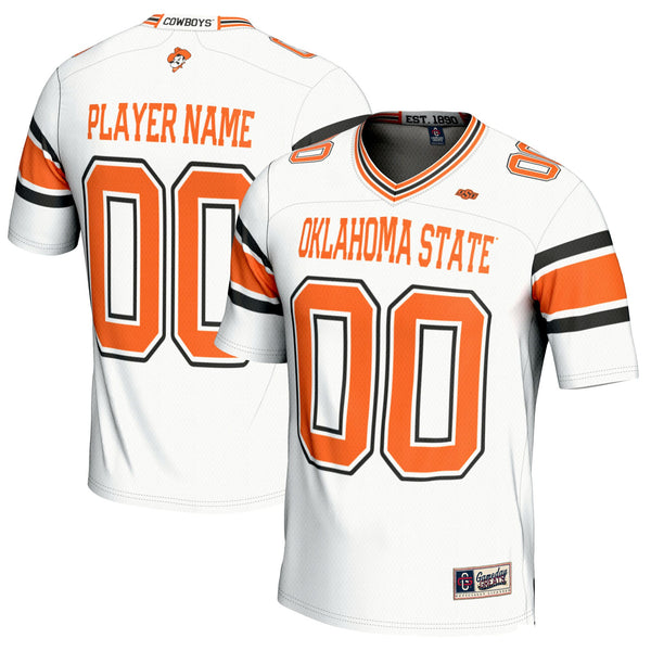 Oklahoma State Cowboys NIL Pick-A-Player Football Jersey - White
