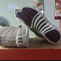 High Top Sneakers, Gray Burgundy Colorway, Lace Up Design, Casual Gift for Sneaker Fans