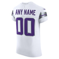 Minnesota Vikings White Elite Custom Jersey