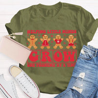 SLP Holiday T-Shirt, Speech Pathologist Christmas Shirt, Helping Little Minds Grow One Phoneme at a Time Tee, Speech Therapy Christmas Tee