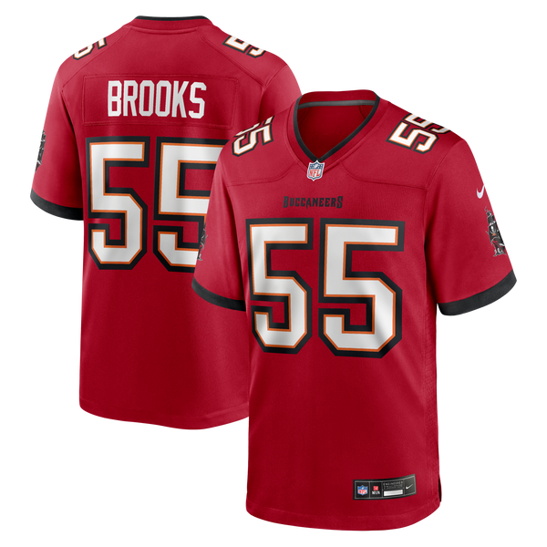 Tampa Bay Buccaneers Derrick Brooks Red Game Retired Player Jersey