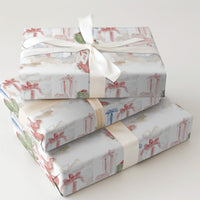 Western Christmas Gift Wrap, Cowboy Boots Cactus Wrapping Paper, Watercolor Rodeo Holiday Wrapping Paper, Country Festive Gift Wrap Roll