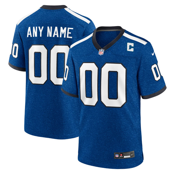 Indiana Nights Indianapolis Colts Blue Alternate Custom Game Jersey