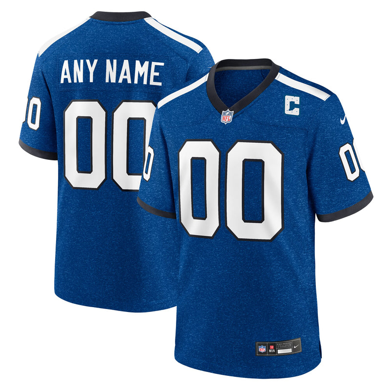 Indiana Nights Indianapolis Colts Blue Alternate Custom Game Jersey