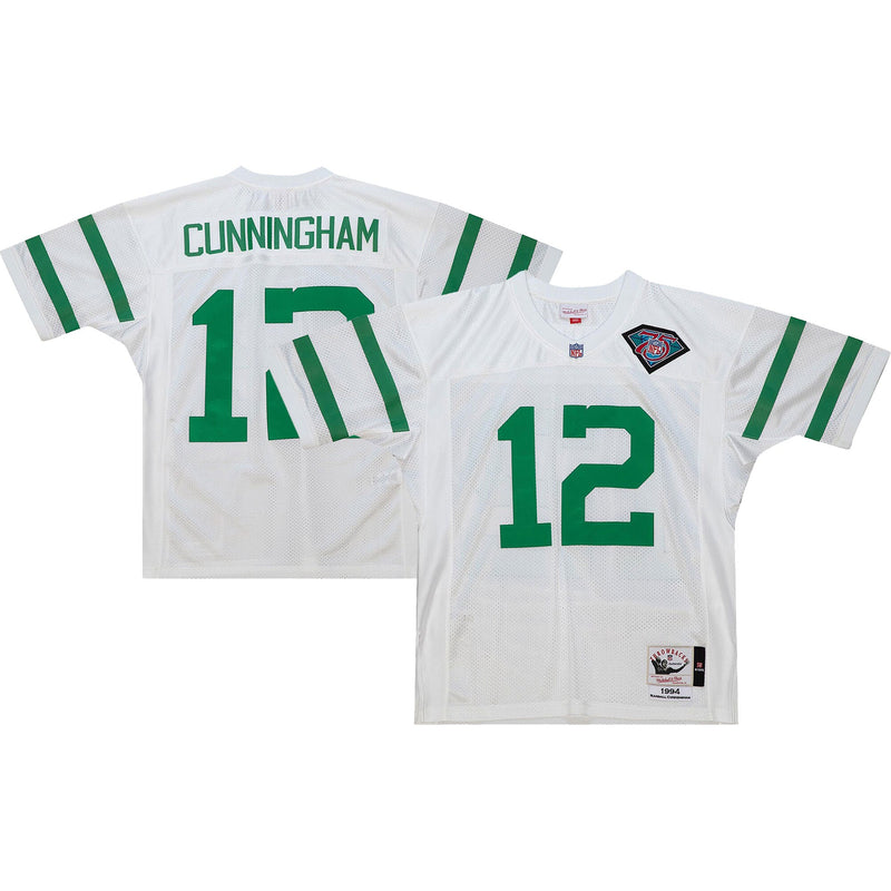 Philadelphia Eagles 1994 Randall Cunningham White Authentic Throwback Retired Player Jersey