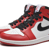 Sneakers, Red White Black Colorway, Lace Up Design, Casual Gift for Sneaker Fans