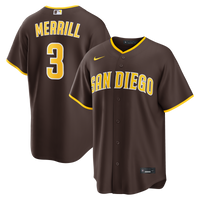 San Diego Padres Jackson Merrill Brown Road Replica Jersey