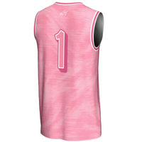 #1 Tulane Green Wave Lightweight Basketball Jersey - Pink
