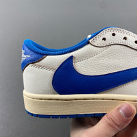 Low Top Sneakers, Blue White Colorway, Reverse Hook Design, Lace Up Design, Casual Gift for Sneaker Fans