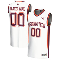 Virginia Tech Hokies Lightweight Collegiate Basketball NIL Pick-A-Player Fashion Jersey - White