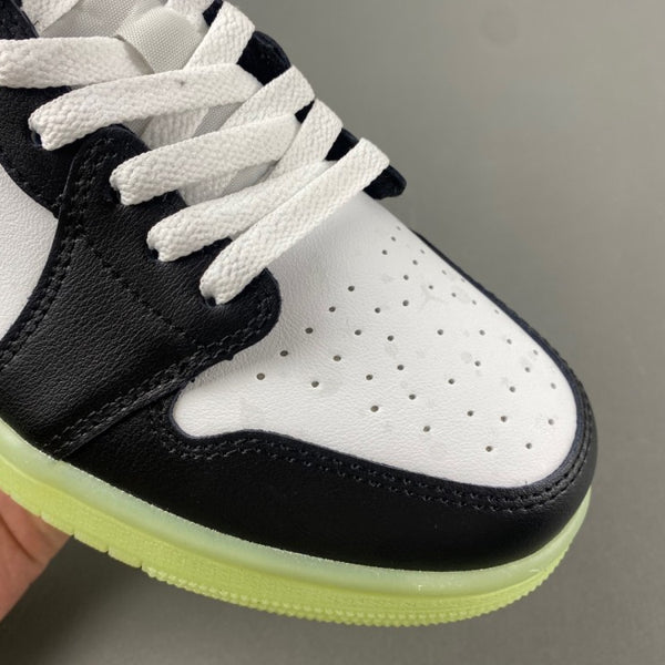 Retro Low Top Sneakers, Neon Green White Black Purple Colorway, Lace Up Design, Casual Gift for Sneaker Fans