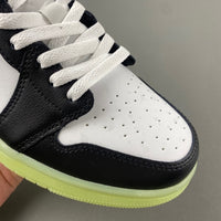 Retro Low Top Sneakers, Neon Green White Black Purple Colorway, Lace Up Design, Casual Gift for Sneaker Fans