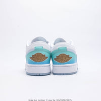 Retro Low Top Basketball Shoes, White Blue Colorway, Lace Up Design, Casual Gift for Shoe Lovers