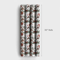 Shotgun Santa Gift Wrap, Hunting Santa Christmas Wrapping Paper, Country Outdoor Holiday Wrapping Paper, Humorous Hunter Xmas Gift Wrap Roll