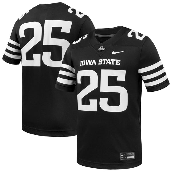 #1 Iowa State Cyclones Alternate Game Football Jersey - Black