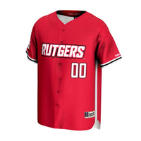Rutgers Scarlet Knights NIL Pick-A-Player Lightweight Baseball Jersey - Scarlet