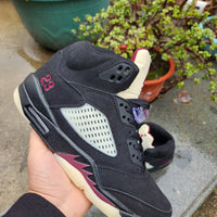Sneakers, Black Red Colorway, Lace Up Design, Casual Gift for Sneaker Fans