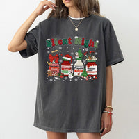 Humorous ICU Meds Graphic Tee, Silent Night Nurse Christmas T-Shirt, Medical Holiday Shirt, Registered Nurse Christmas Shirt, Xmas Present for RN